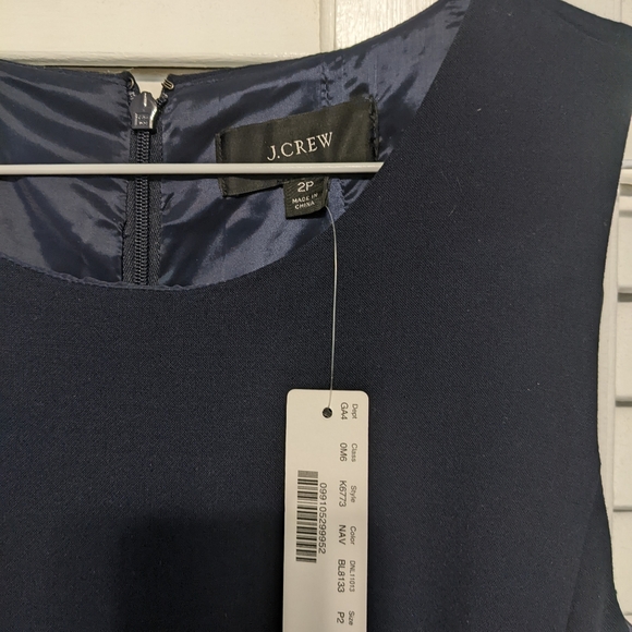 J Crew Navy Sheath Dress - Picture 2 of 3